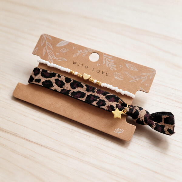 With Love Armband-Set: Wilder Leo-Look trifft auf zarte Eleganz – Bild 2