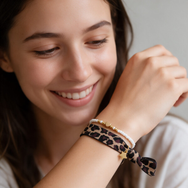 With Love Armband-Set: Wilder Leo-Look trifft auf zarte Eleganz – Bild 5