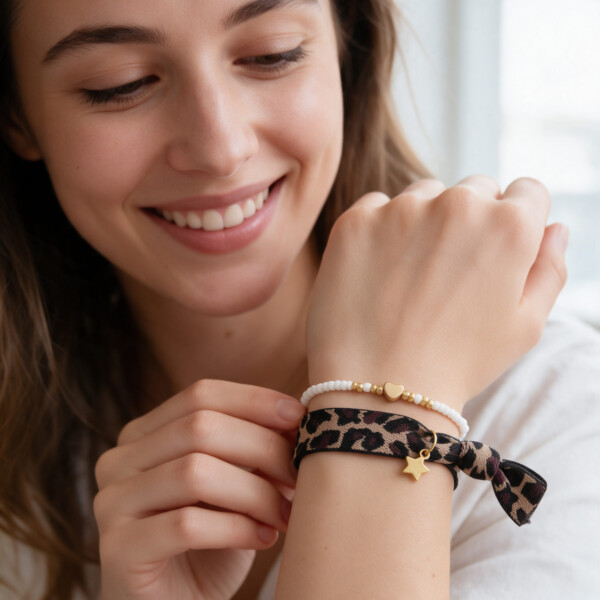 With Love Armband-Set: Wilder Leo-Look trifft auf zarte Eleganz – Bild 7